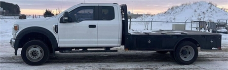 2020 FORD F550 SD 4X4 FLATBED TRUCK, Extended Cab, 